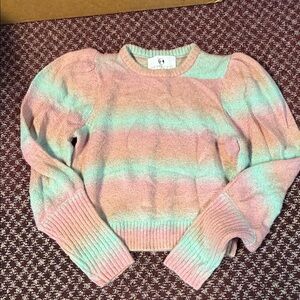Chic Pastel Striped Women's Sweater